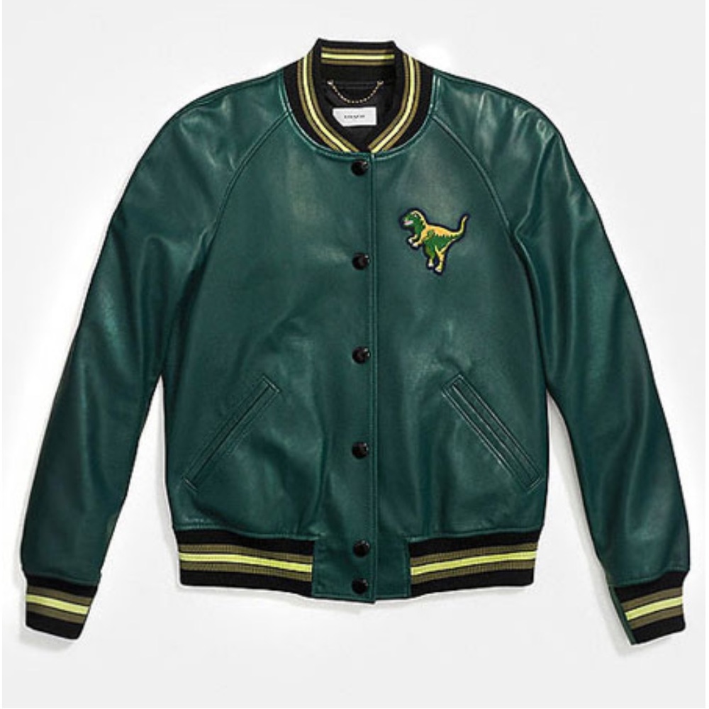 Coach Leather Jacket Originally $895 as seen in Harpers Bazaar- Size 2